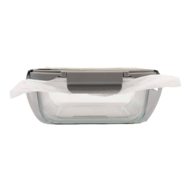 Contenedor Hometrends de Vidrio Hermético Diseño Rectangular 400 ml