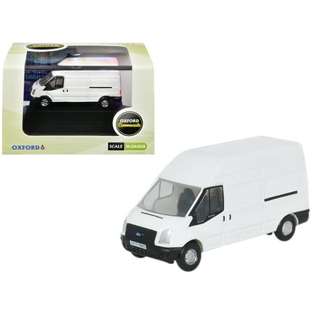 2006 Ford Transit LWB High Roof Van White 1/148 (N) Scale Diecast Model Car by Oxford Diecast