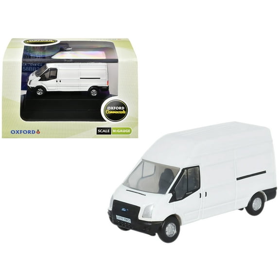 2006 Ford Transit LWB High Roof Van White 1/148 (N) Scale Diecast Model Car by Oxford Diecast
