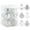 Silver, variant on BadPiggies Clear Plastic Christmas Ball Ornaments, 2.4 Inch Glitter Balls for Tree Decoration, Shatterproof for Holiday Wedding Party Gifts (12Pcs Silver)
