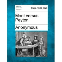 Mant Versus Peyton (Paperback)
