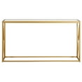 thumbnail image 7 of Evelyn&Zoe Arlo 55" Wide Rectangular Console Table, Brass, 7 of 7