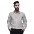 thumbnail image 1 of BESTMAN Printed Cotton Shirts For Men Long Sleeve Slim Fit Formal Shirt For Boy, 1 of 5
