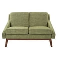 thumbnail image 3 of Office Star Products Davenport Loveseat in Olive Fabric with Coffee Legs K/D, 3 of 6