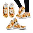 thumbnail image 1 of Zapatillas deportivas informales para mujer, zapatos planos con cordones y estampado de telaraña de bruja de Halloween a la moda, zapatos de malla transpirable, 1 of 6