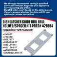 thumbnail image 3 of Whole Parts Dishwasher Guide Rail Ball Holder/Spacer Kit (2 PCs) Part# 428814 (8801349-77) - Replacement and Compatible with Some ASKO Dishwashers, 3 of 7