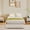 off-white, variant on Cloud-Style Minimalist Bed Frame – Upholstered Platform with Sturdy Metal & Wood Construction, No Box Spring Needed, Easy Assembly, Silent Sleep Technology