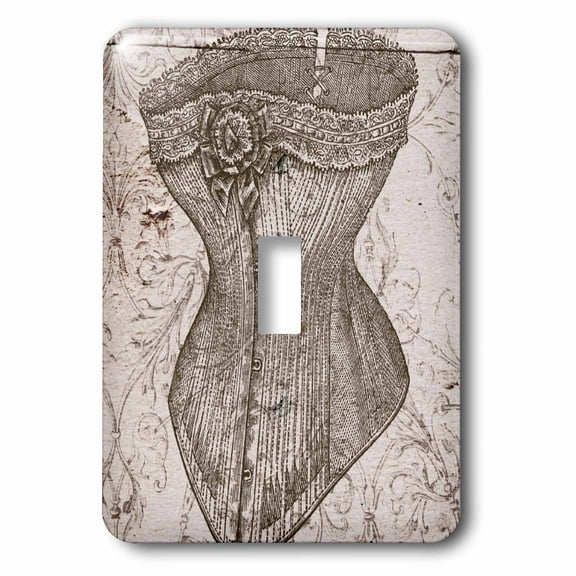 Vintage Corset Steampunk Art single toggle switch lsp-110254-1