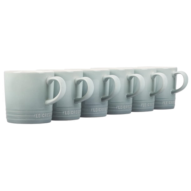 Set de tazas Le Creuset London, cerámica, 350 ml, sal marina, 6 piezas