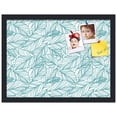 thumbnail image 2 of PinPix 20x15 Custom Cork Bulletin Board White Aqua Poster Board Has a Fabric Style Canvas Finish, Framed in White Aqua, by ArtToFrames (PinPix-1876), 2 of 5