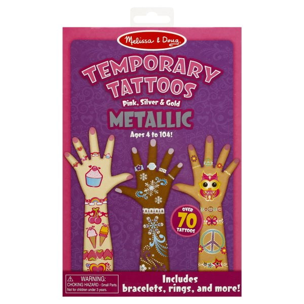 Melissa & Doug Temporary Tattoos Metallic