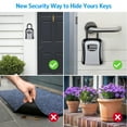 thumbnail image 4 of ORIA Key Lock Box, Wall Mounted Outdoor Waterproof Key Lock Box 4 Digit Combination Key Storage Box for Home Indoor Outdoor, 4 of 10