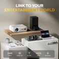 thumbnail image 2 of Proyector Aurzen EAZZE D1 Blanco con WiFi y Bluetooth, Licencia Oficial de Netflix, Enfoque Automáti, 2 of 7
