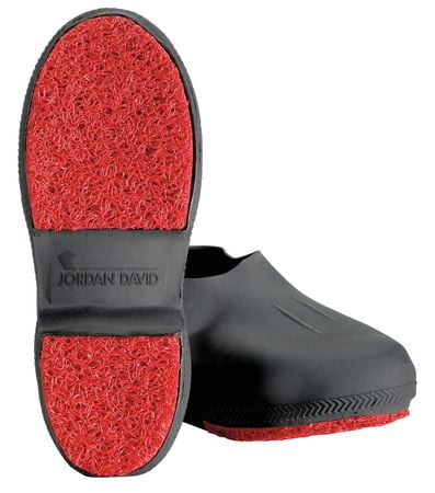 WINTER WALKING JD2226-L Overshoes, Mens, L, PULLON, Blk, Latex, 1PR by WINTER WALKING