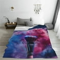 thumbnail image 5 of Pofeuu Color Explosion Makeup Brush Print Ultra-Soft Micro Fleece Blanket,for Bed Or Sofa,All Season Throw Blankets Flannel Blanket-50"x40", 5 of 7