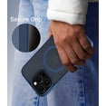 thumbnail image 6 of for iPhone 15 Pro Max Case Compatible with MagSafe, Translucent Matte Shockproof Phone Case Cover - Blue, 6 of 7