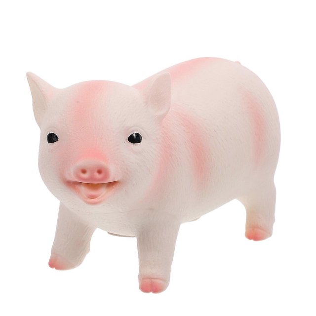 Realistic Simulation Pig Figurine for Farm Animal Decoration – Educational Soft Animal Model for Garden and Desktop Display