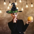 thumbnail image 4 of WEGFTDUOP Halloween Witch Hat Party Decoration Props Witch Hat Halloween Witch Hat Non-woven Hat Event Party Supplies Props Decoration, 4 of 5