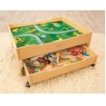Little Tikes Real Wooden Train and Table Set, Deluxe Play Train Set