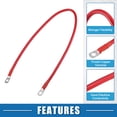 thumbnail image 3 of Unique Bargains 6 AWG Battery Cable 60cm 2FT 6 AWG Gauge Car Battery Inverter Cable with 5/16 Inch Lugs Pure Copper Red, 3 of 7