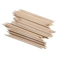 thumbnail image 1 of 100 Pcs Wood Nail Sticks Double Sided Multi Functional Cuticle Pusher Remover Manicure Pedicure Tool, 1 of 4