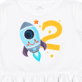 thumbnail image 4 of Inktastic Rocket Space Ship Happy Second Birthday Girls Toddler Dress, 4 of 5
