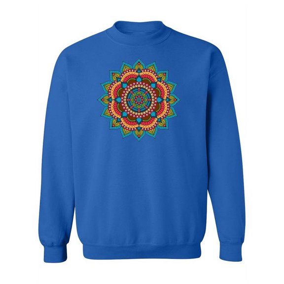 Flower Mandala Design Sweatshirt Women -Image by Shutterstock, Female Small