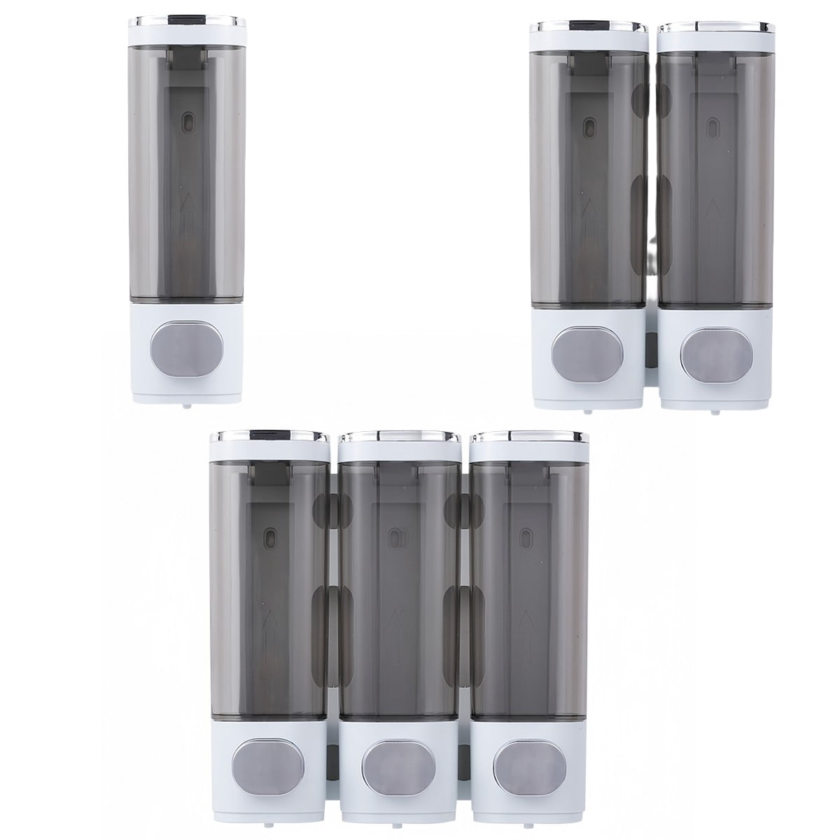 Wall Mounted 300ML Soap Dispenser Pump Bottle for Shower Gel Shampoo Conditioner
