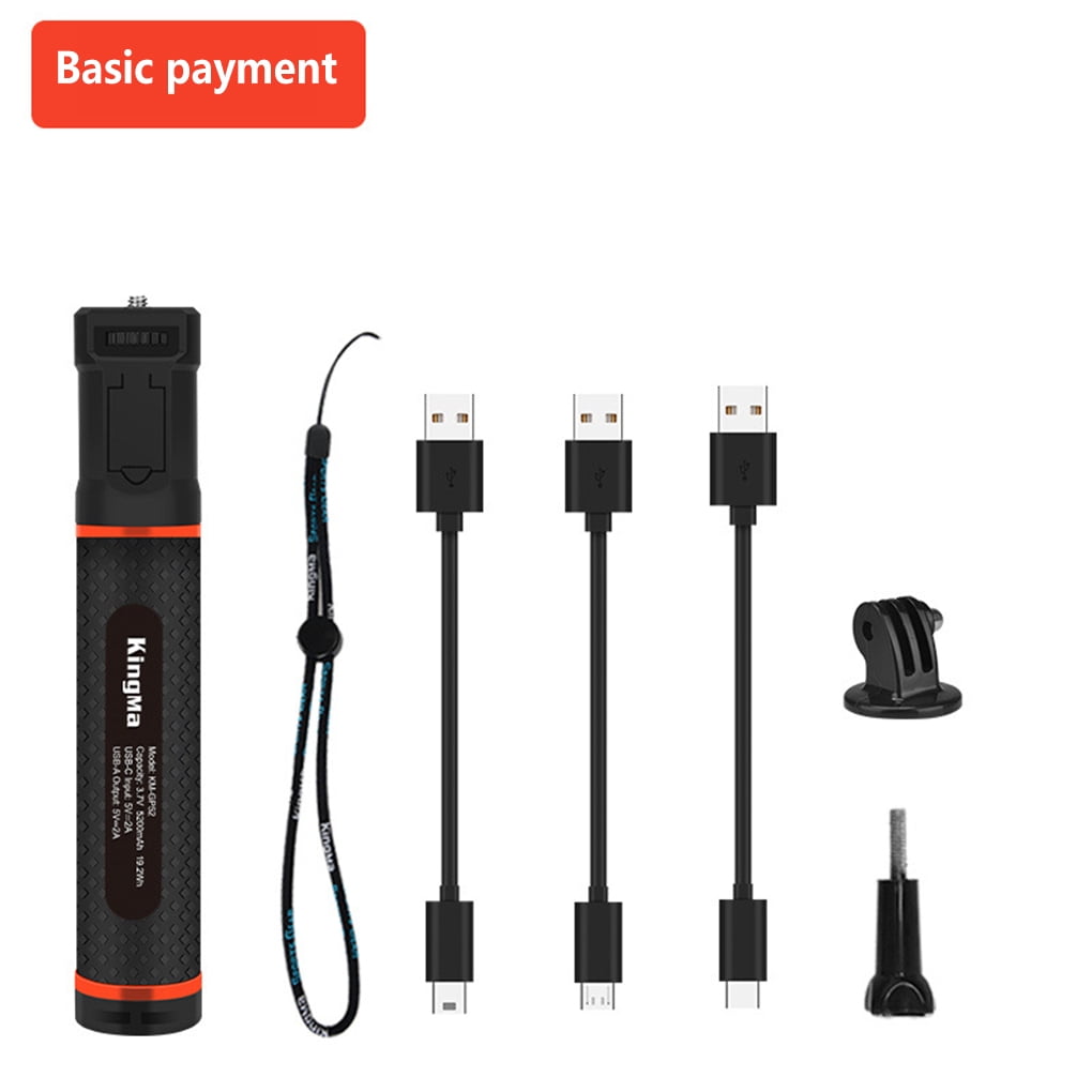 Battery Camera Mobile Power Bank Charger Nonslip Power Bank Portable Hand Grip Anti-lost Rope Selfie Charging Photography Accessory