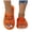 Orange, variant on Open Toe Slippers for Women Indoor Plush Pumpkin Slip on Slides Shoes Casual House Slippers