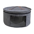 thumbnail image 3 of Caja De Almacenamiento Para Sombreros De Fieltro Con Tapa, Contenedor De Almacenamiento Para Dormitorio, Resistente, Portátil, Para Viajes, Gris L, 3 of 8