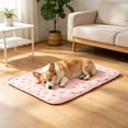 thumbnail image 3 of Dog Cooling Mat Summer Self-Cooling Pad for Small Medium Large Dogs Cats, Breathable Non-Toxic Pet Ice Blanket, Portable Automatic Cooling Bed for Kennel Sofa Bed Floor, Indoor Outdoor Use, 3 of 3