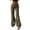 A1 Army Green, variant on Women's Low Rise Cargo Pants Baggy Wide Leg Trousers Drawstring Waist Loose Fit Hippie Goth Streetwear Y2K Punk Long Sweatpants Casual Utility Tactical Slacks with Pockets Army Green M