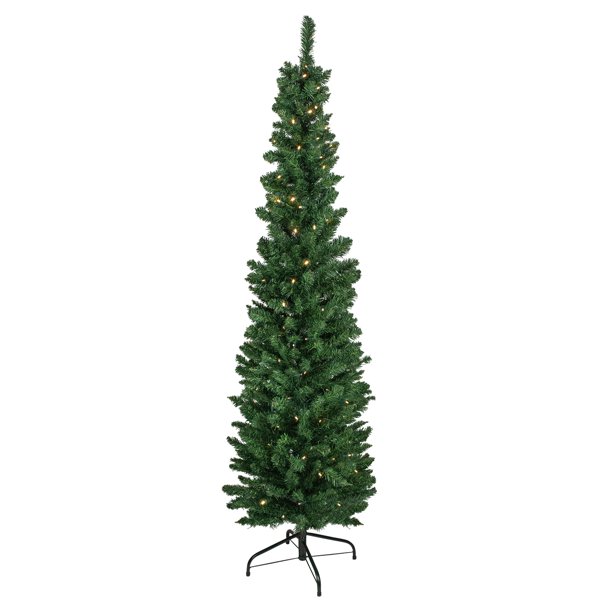 6 pre lit led northern balsam fir pencil artificial christmas tree warm clear lights walmart com 6 pre lit led northern balsam fir pencil artificial christmas tree warm clear lights walmart com