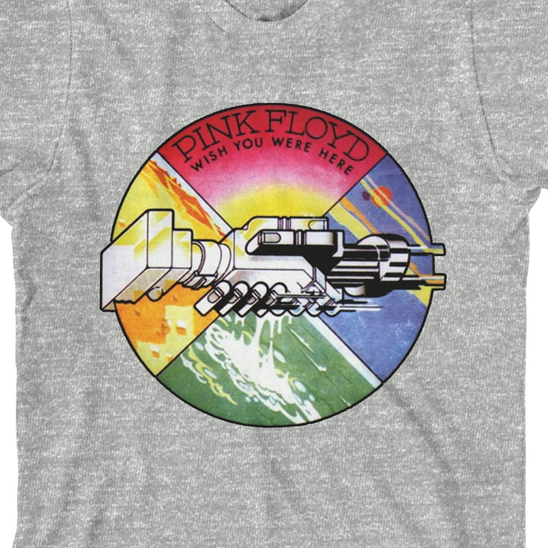 Pink Floyd Wish You Were Here Album Art Boy's Heather Gray T Pink Floyd Wish You Were Here Album Art Boy's Heather Gray T