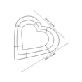 thumbnail image 2 of FUEENIRVA 2Ud Estructura Metálica Corazón Para Manualidades Y Decoraciones Interiores Y Exteriores, 2 of 8