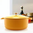 thumbnail image 3 of Chantal Enameled Cast Iron Cookware, 7 quart Dutch Oven, Marigold, 3 of 7