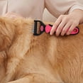 thumbnail image 5 of 2 in 1 Professional Grooming Rake for Cats & Dogs-Dematting Comb for Easy Mats & Tangles Removing,Hair Removal Cleaner for Pets(Red), 5 of 6