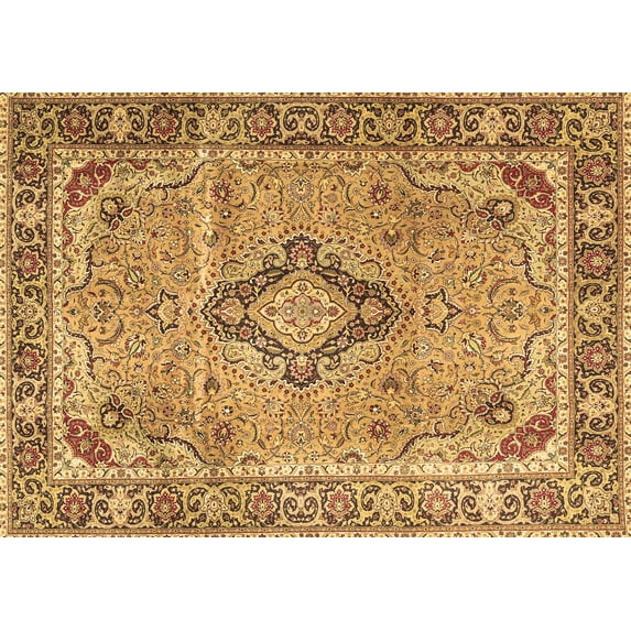 Ahgly Company Indoor Rectangle Persian Brown Traditional Area Rugs, 5' x 8'