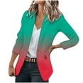 thumbnail image 2 of Usmixi Womens Blazer Jacket Womens Blazer Coats Fall Lightweight Thin Fashion Gradient Suit Jacket Long Sleeve Button Lapel Business Blazer Top with Pocket Winter Blazer Jacket, 2 of 5