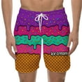 thumbnail image 1 of WILLBEST Pantalones Cortos Casuales para Hombre, para Playa, Natación y Entrenamiento, Diseño Elegante con Cordones y Estampado de Hielo Derretido para Cada Temporada., 1 of 5