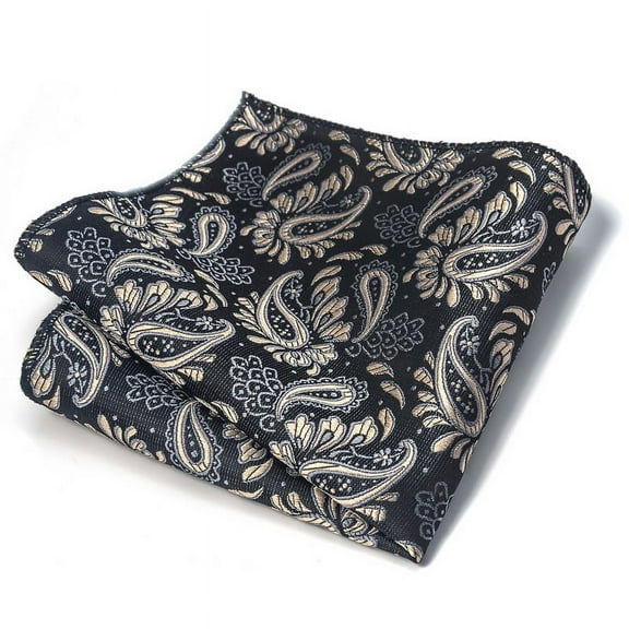 Zhuge Mens Silk Pocket Square Set Handkerchiefs-9*9inch，A43