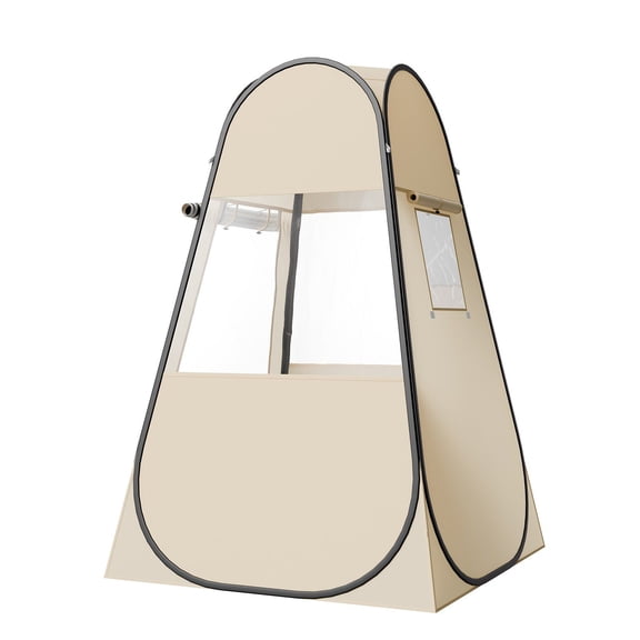 Dranite 47"x47" One-Person Clear Bubble Pop-Up Tent - Waterproof Outdoor Pod with Floor Mat & Top Cover, Portable Garden Igloo Dome Shelter for Camping, Fishing, Events & Cheering