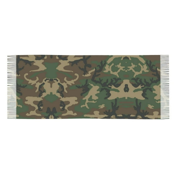 Women Camouflage Pattern Scarf Large Shawls For Travel Office
