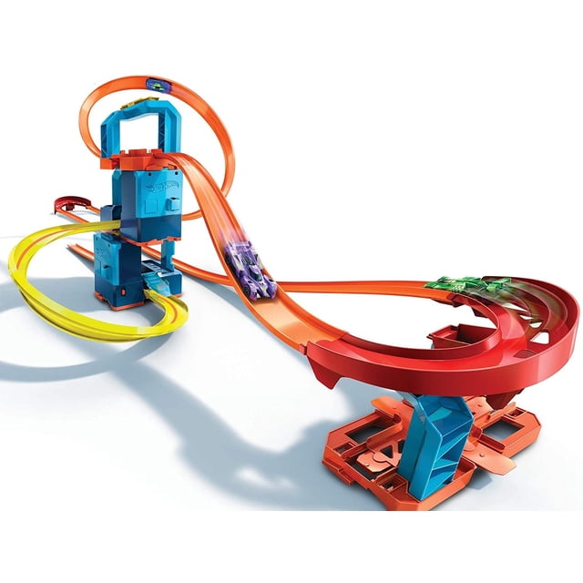 Pista Builder Unlimited Hot Wheels GWT44 Motorizado 5 Configuraciones con 1 Auto Hot Wheels GWT44