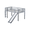 Grey, variant on Tcbosik Twin Size Low Loft Bed with Slide, Wood Bed Frame with Ladder and Guardrail, Easy Assembly, White