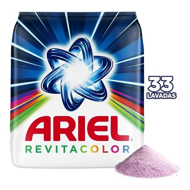 Ariel Revitacolor powder detergent cares for colored clothes 33 washes, 4 kg