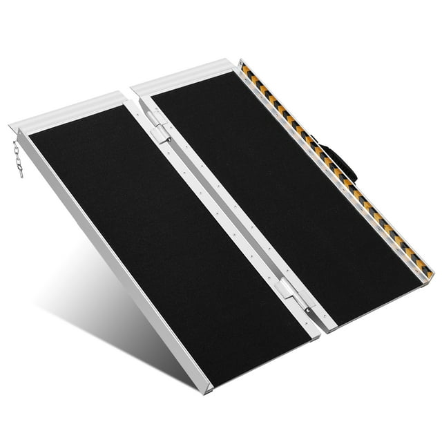 Portable Ramp 3FT - High Weight Capacity, Non Skid Aluminum, Folding Wheelchair Ramp for Home Entrance, Thresholds, Stairs, Curbs, Scooters