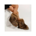 thumbnail image 5 of Women's Faux fur Boot Furry Fluffy Short Snow Boot Mid-Calf Boots Warm Comfortable Outdoor Flat Shoes, 5 of 7