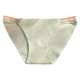 thumbnail image 5 of Gibobby Ropa interior bikini elástica para mujer Calzoncillos huecos de seda de hielo a rayas sexis a la moda, bragas de mujer con rosca en las nalgas(Verde， L), 5 of 5